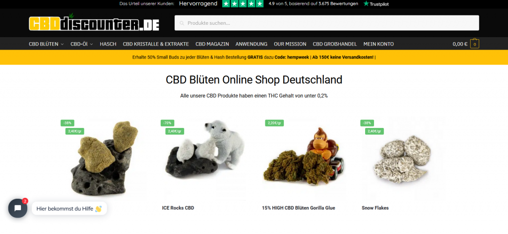 Bewertungen für CBDdiscounter