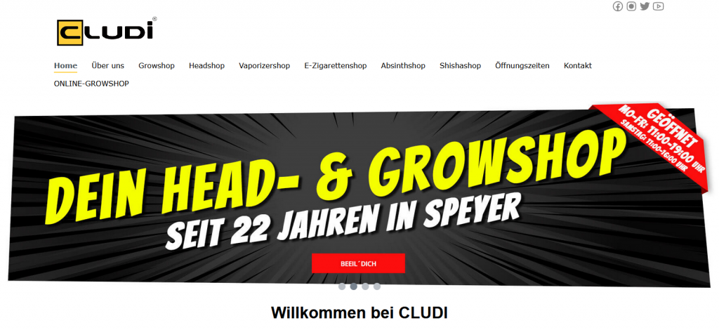 Bewertungen für CLUDI Headshop–Growshop