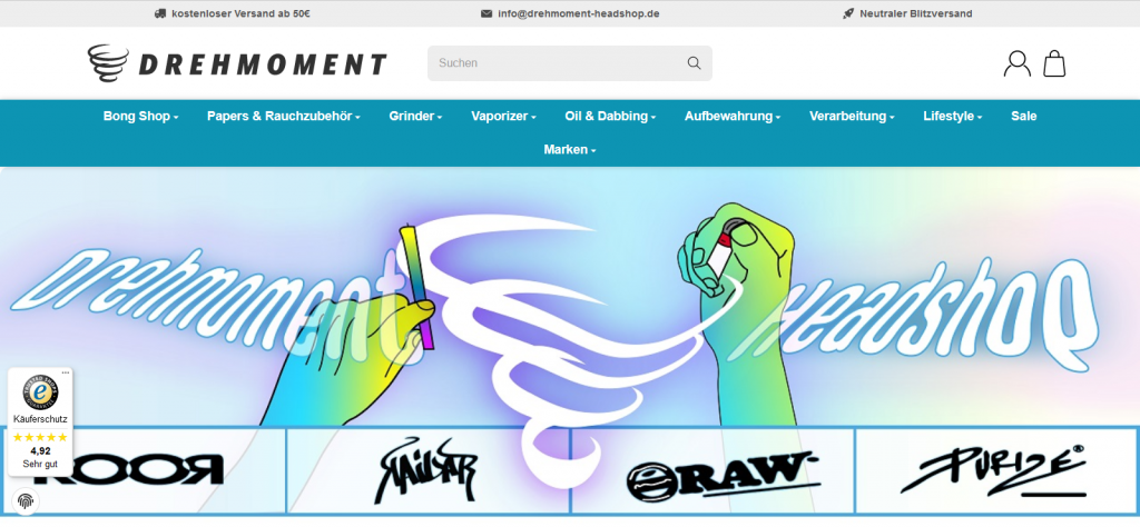 Bewertungen für Drehmoment Online Headshop
