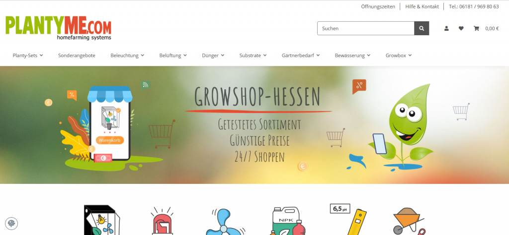 Bewertungen für Growshop PLANTYME
