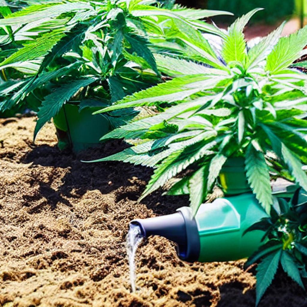 Pflege von outdoor Cannabis