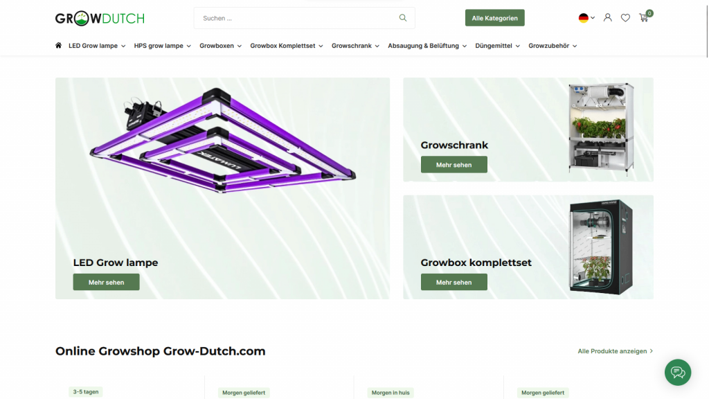 Grow-Dutch Growshop Erfahrungen und Bewertungen