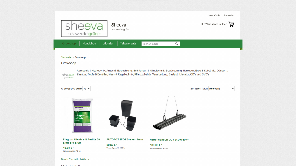 Sheeva Growshop Frankfurt Erfahrungen und Bewertungen